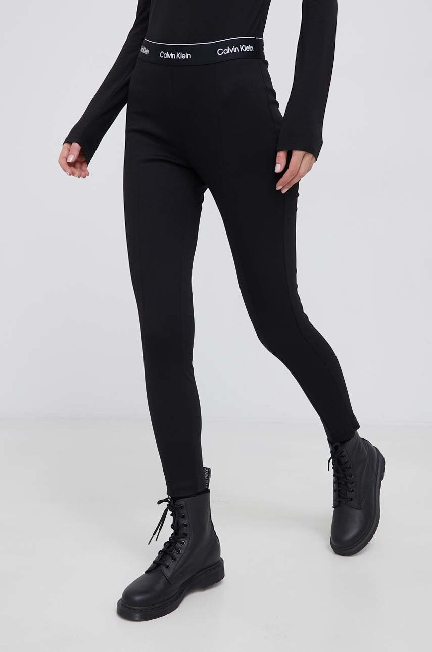 Calvin Klein legging fekete női sima - Pepit.hu