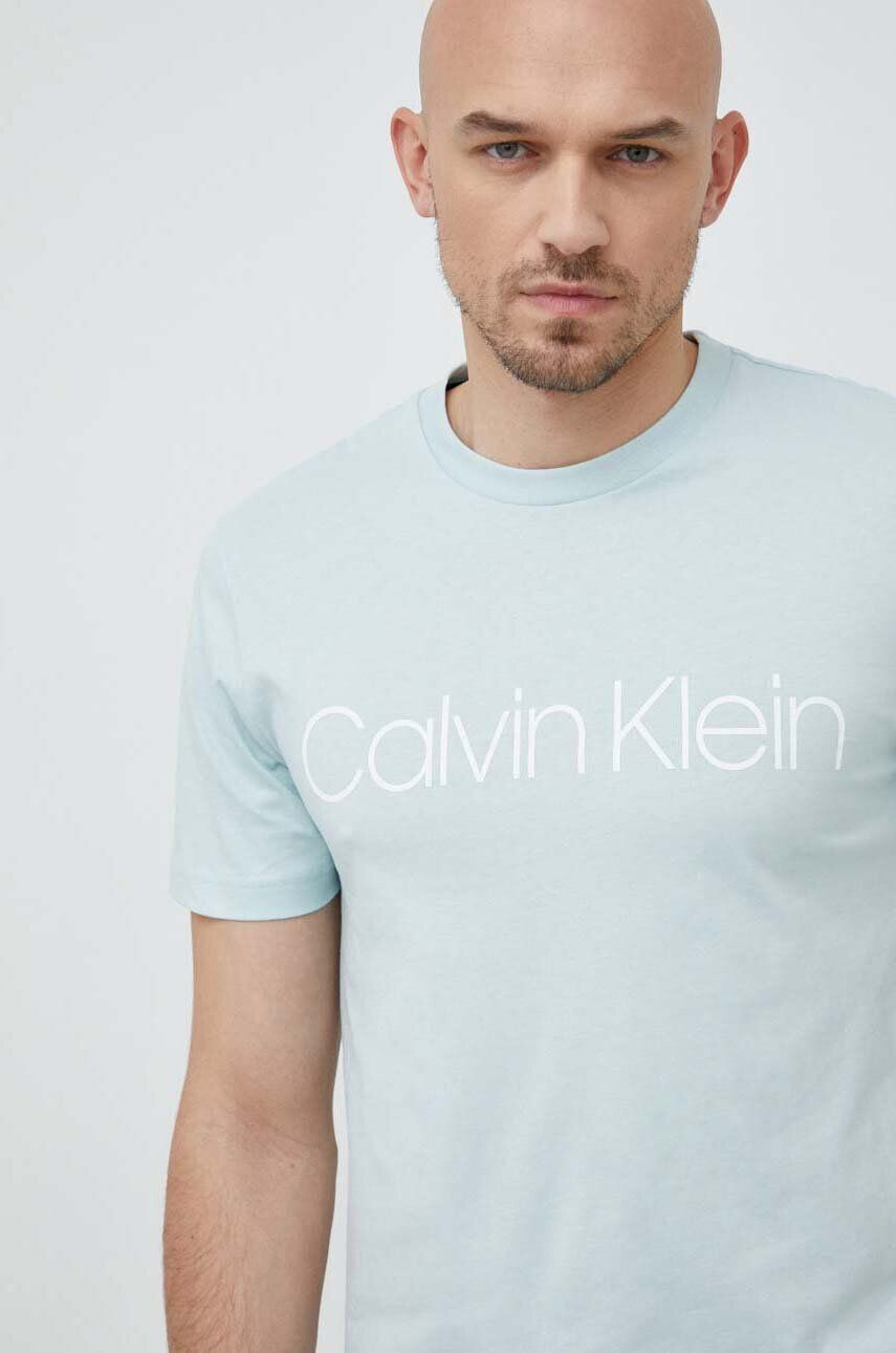 Calvin Klein pamut póló nyomott mintás - Pepit.hu