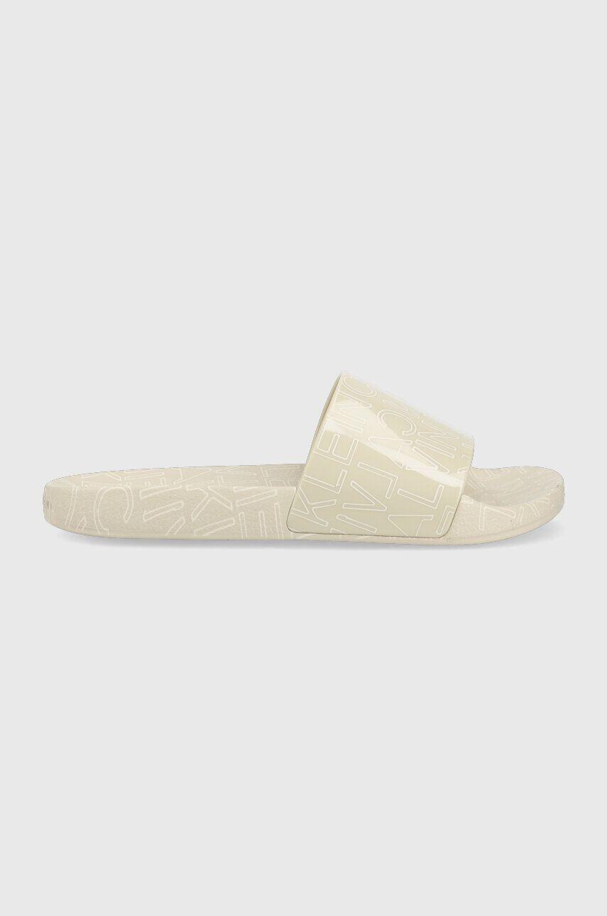 Calvin Klein papucs POOL SLIDE RUBBER bézs férfi HM0HM01062 - Pepit.hu