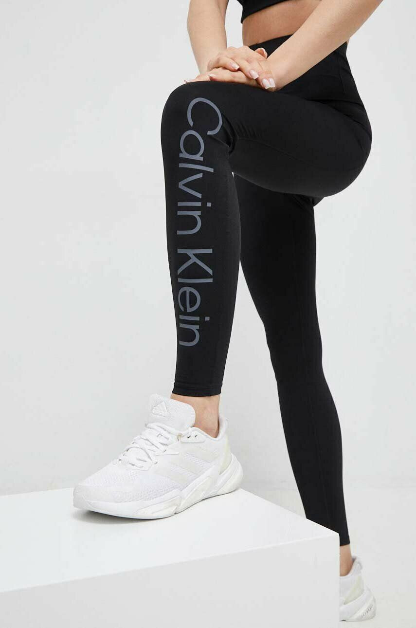 Calvin Klein Performance edzős legging Essentials fekete nyomott mintás - Pepit.hu