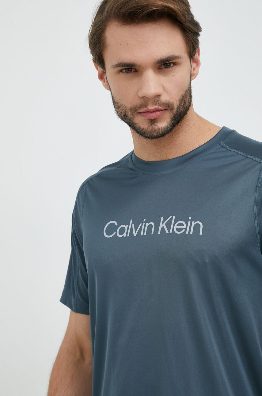 Calvin Klein Performance edzős póló szürke nyomott mintás - Pepit.hu