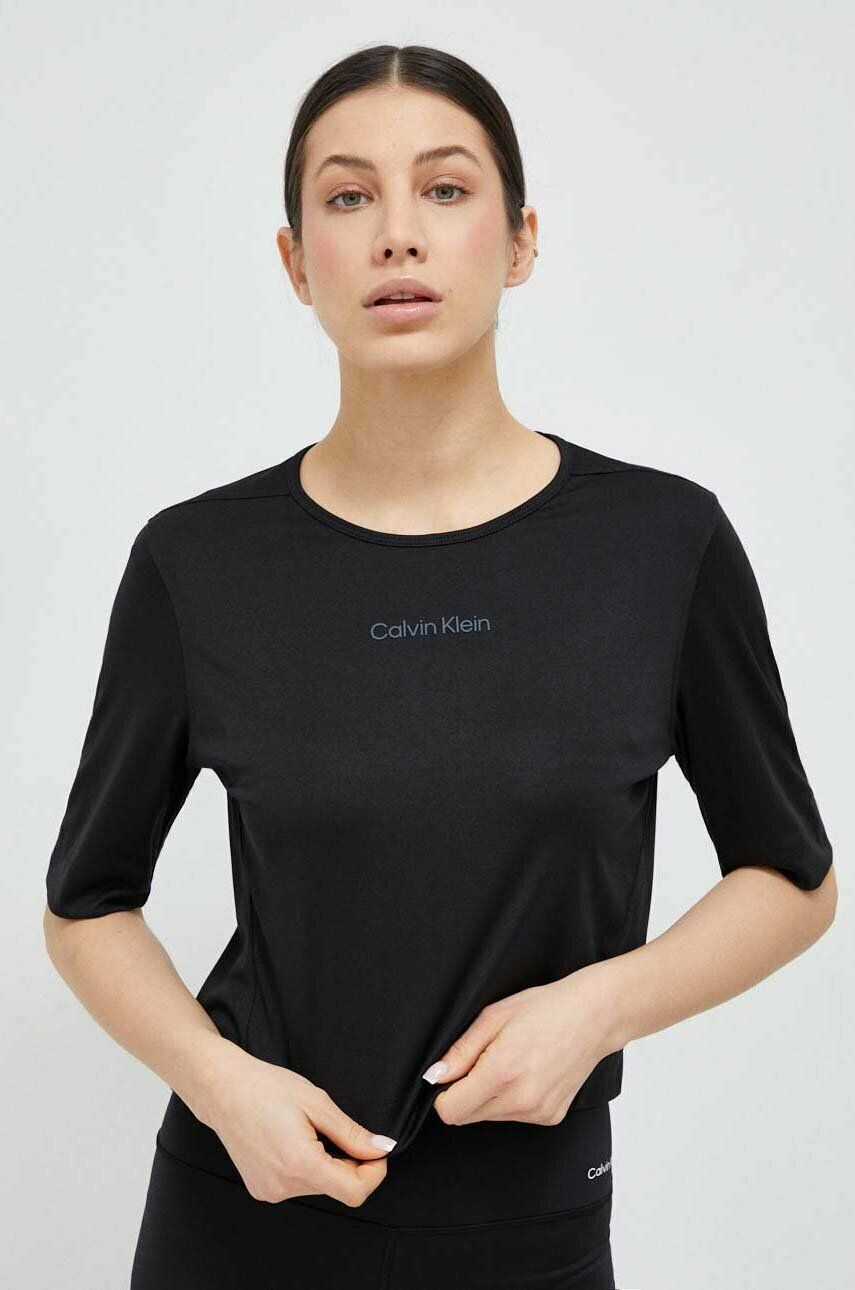 Calvin Klein Performance edzős póló Essentials fekete - Pepit.hu