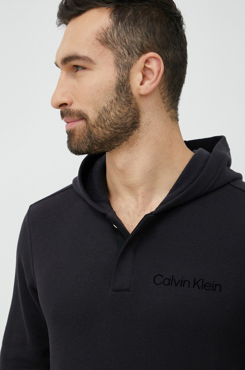 Calvin Klein Performance edzős pulóver narancssárga férfi sima kapucnis - Pepit.hu