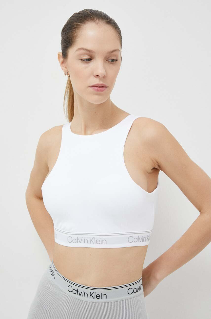 Calvin Klein Performance sportmelltartó CK Athletic fehér sima - Pepit.hu