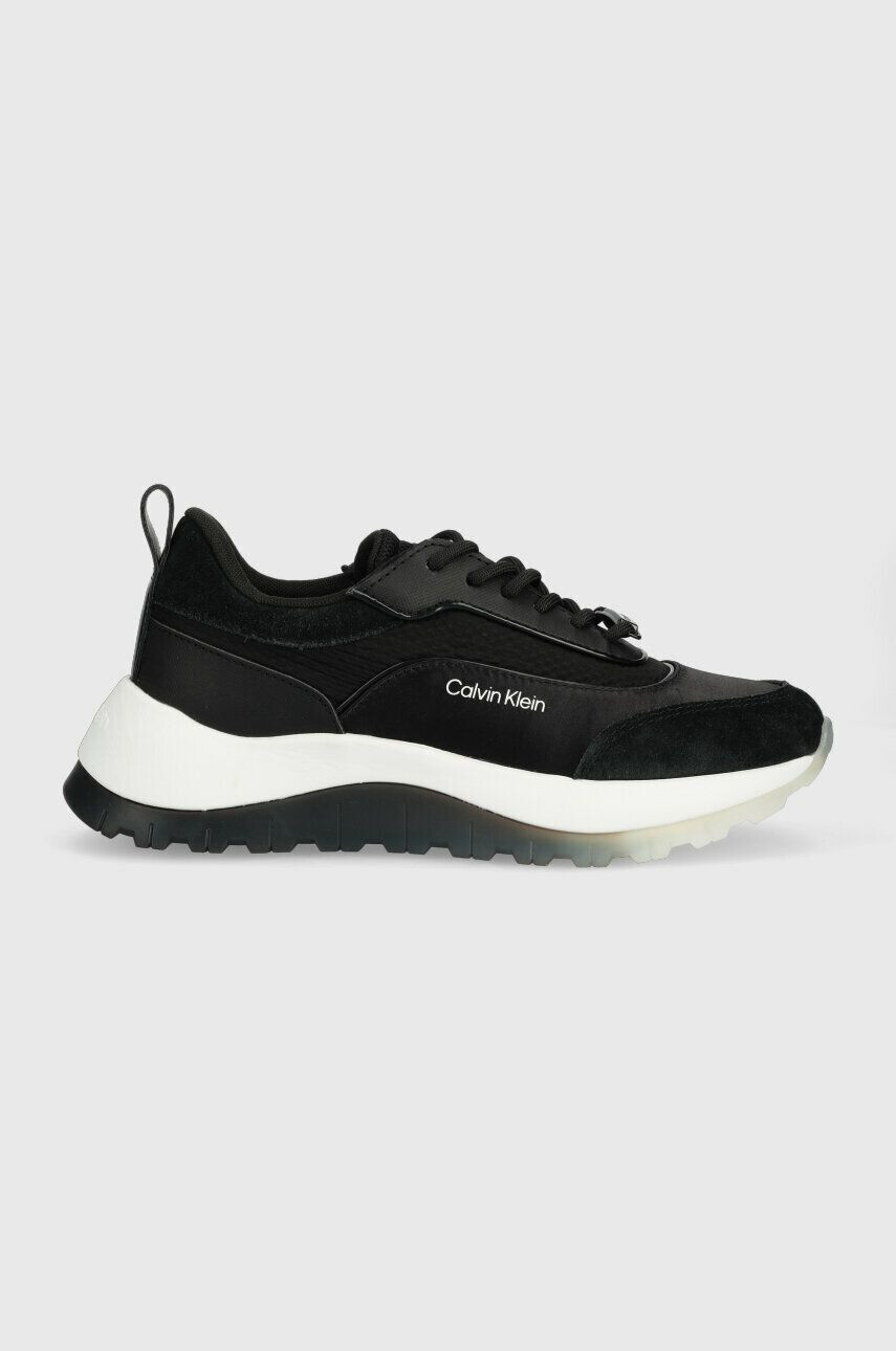 Calvin Klein sportcipő RUNNER LACE UP - LTH/SAT fekete HW0HW01447 - Pepit.hu