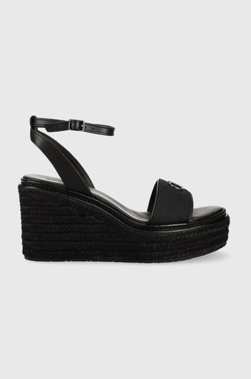 Calvin Klein szandál WEDGE 50HH W/HW - JQ fekete női éksarkú HW0HW01490 - Pepit.hu