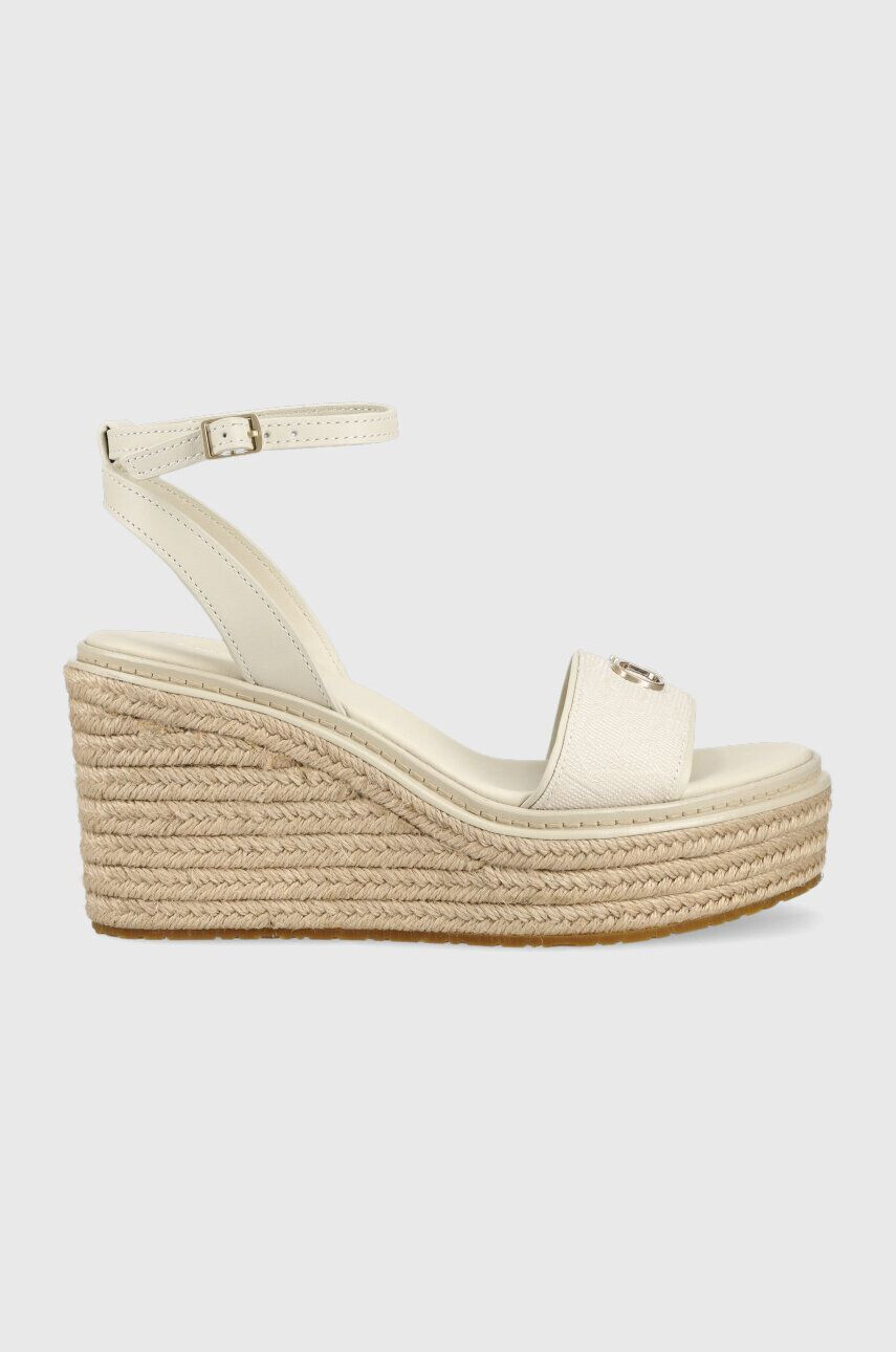 Calvin Klein szandál WEDGE 50HH W/HW - JQ bézs női éksarkú HW0HW01490 - Pepit.hu