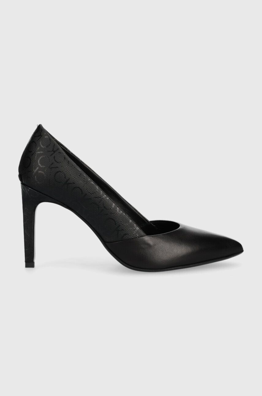 Calvin Klein tűsarkú ESS STILETTO PUMP 90 - EPI MN MX fekete HW0HW01737 - Pepit.hu