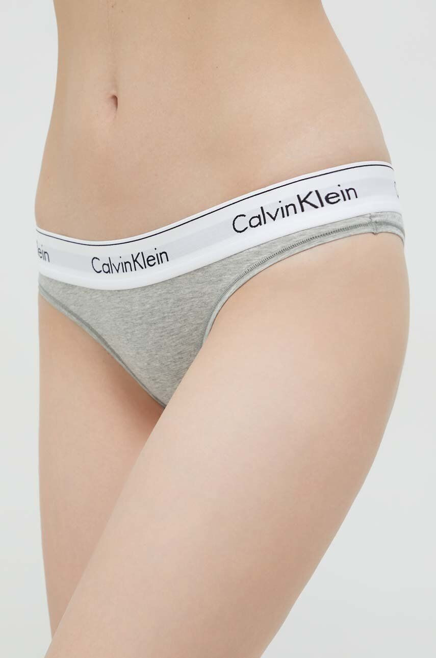 Calvin Klein Underwear brazil tanga szürke - Pepit.hu