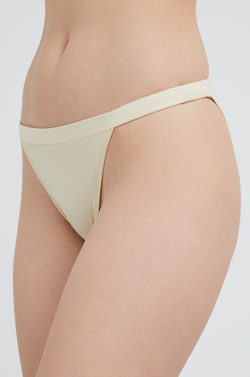 Calvin Klein Underwear bugyi bézs - Pepit.hu