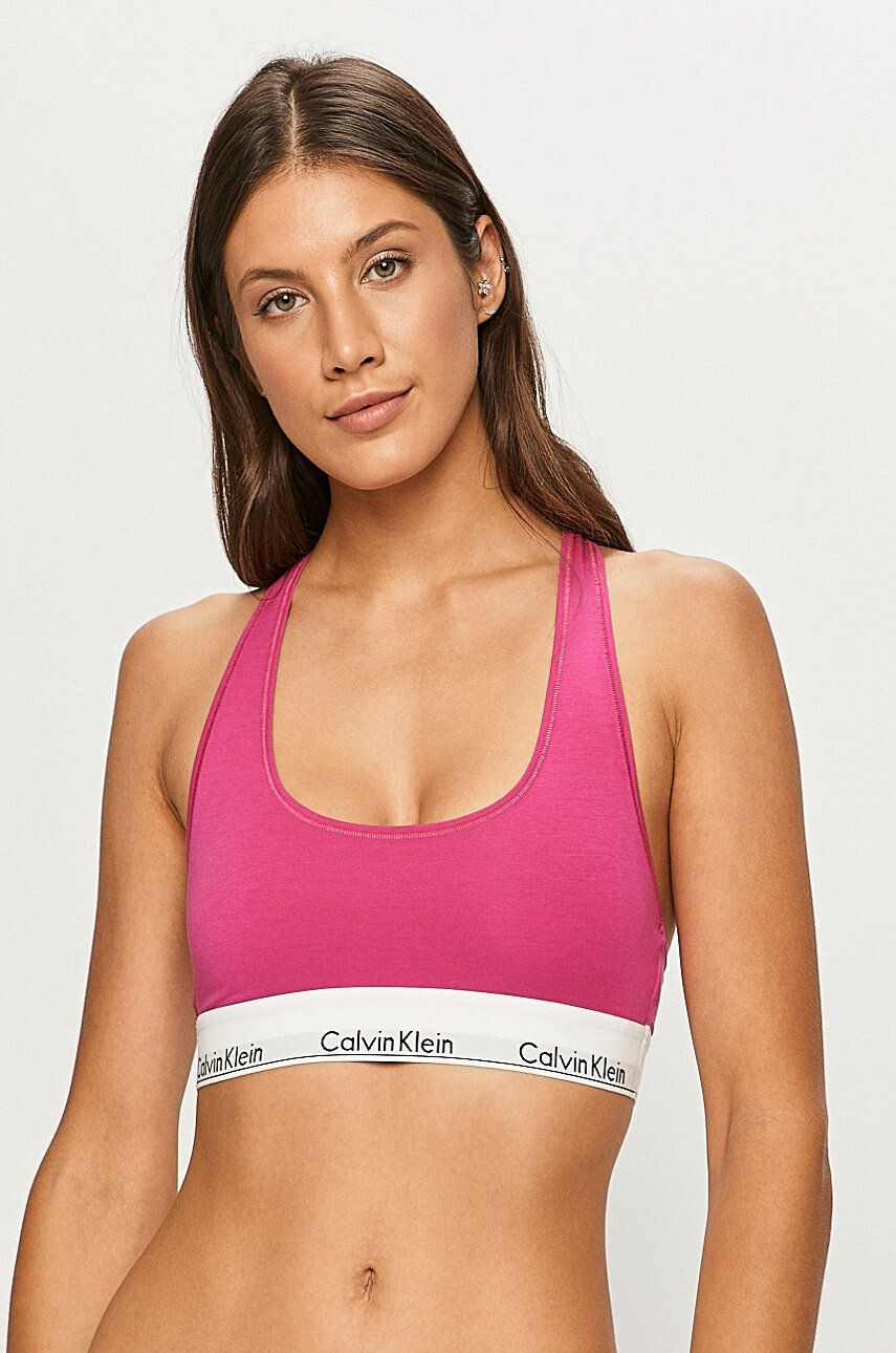 Calvin Klein Underwear melltartó rózsaszín sima - Pepit.hu