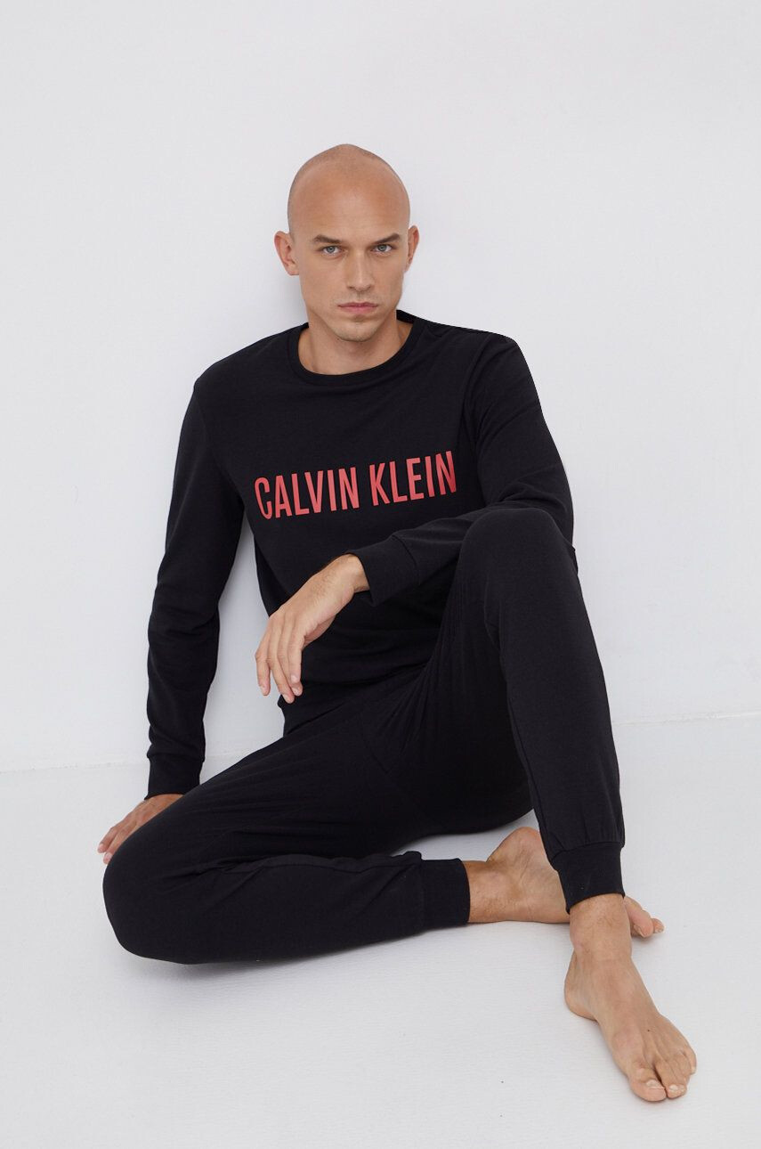 Calvin Klein Underwear pizsama nadrág sötétkék férfi sima - Pepit.hu