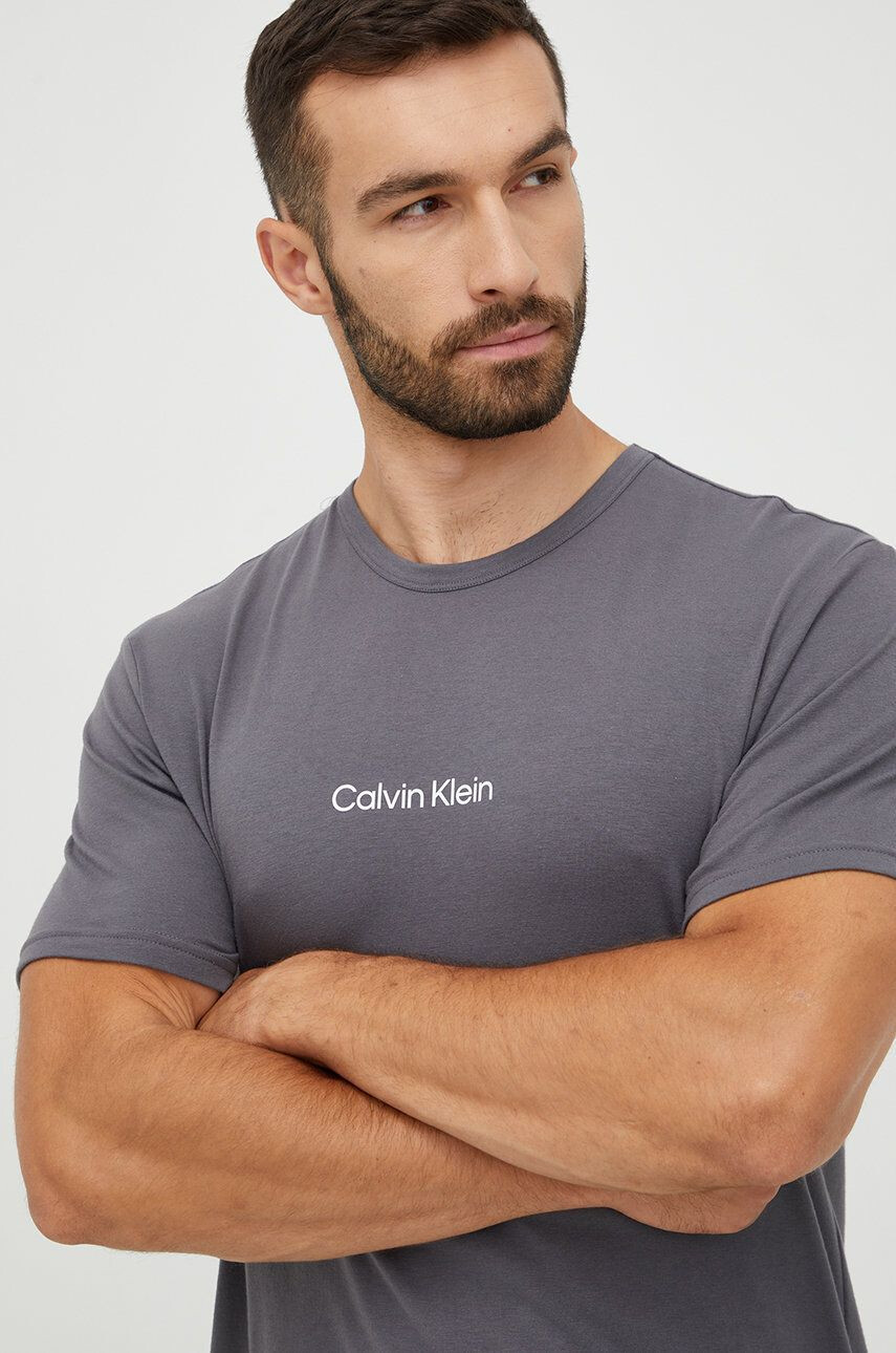 Calvin Klein Underwear pizsama póló szürke nyomott mintás - Pepit.hu