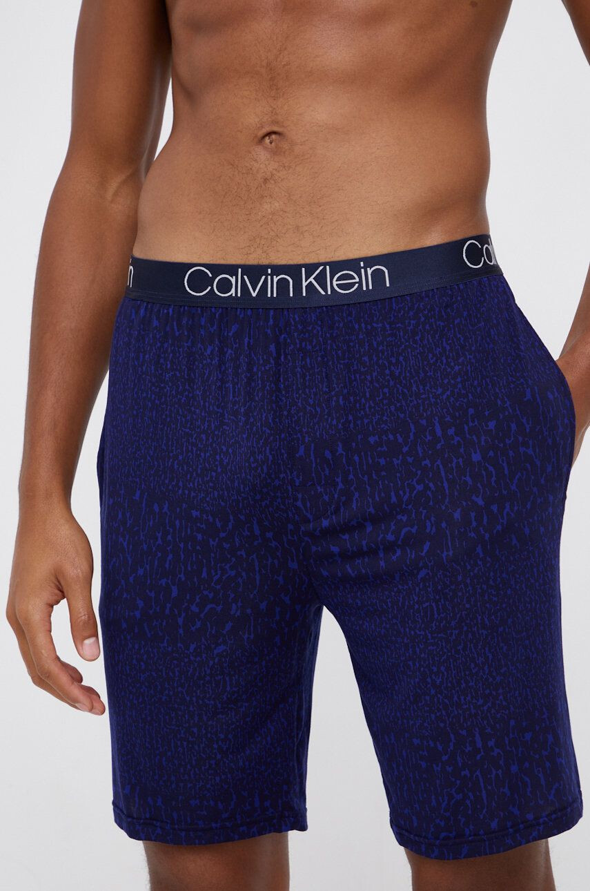 Calvin Klein Underwear rövid pizsama sötétkék férfi mintás - Pepit.hu