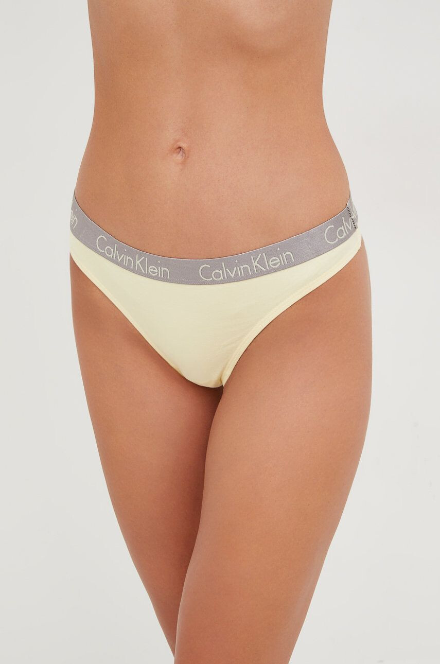 Calvin Klein Underwear tanga sárga - Pepit.hu