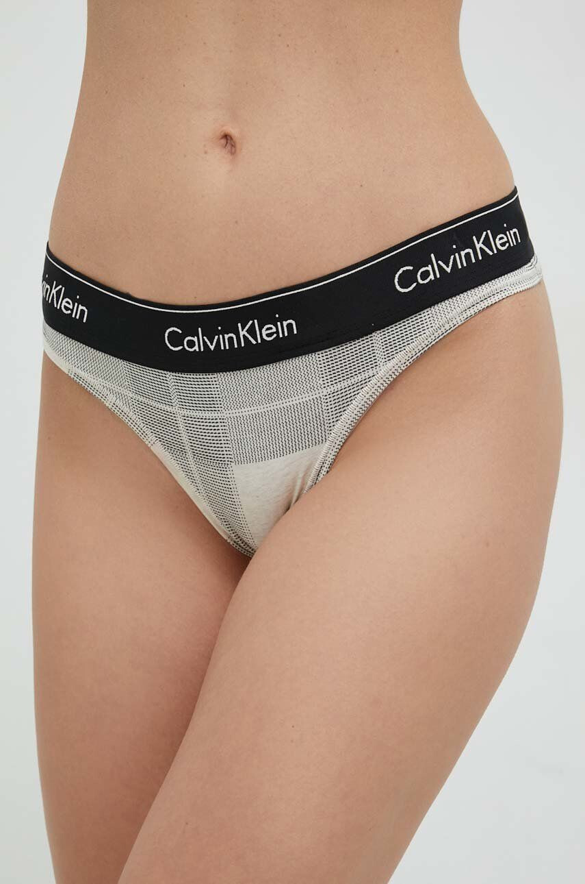 Calvin Klein Underwear tanga bézs - Pepit.hu