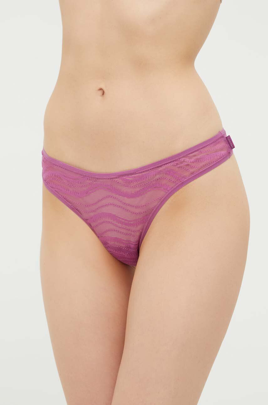 Calvin Klein Underwear tanga lila átlátszó - Pepit.hu