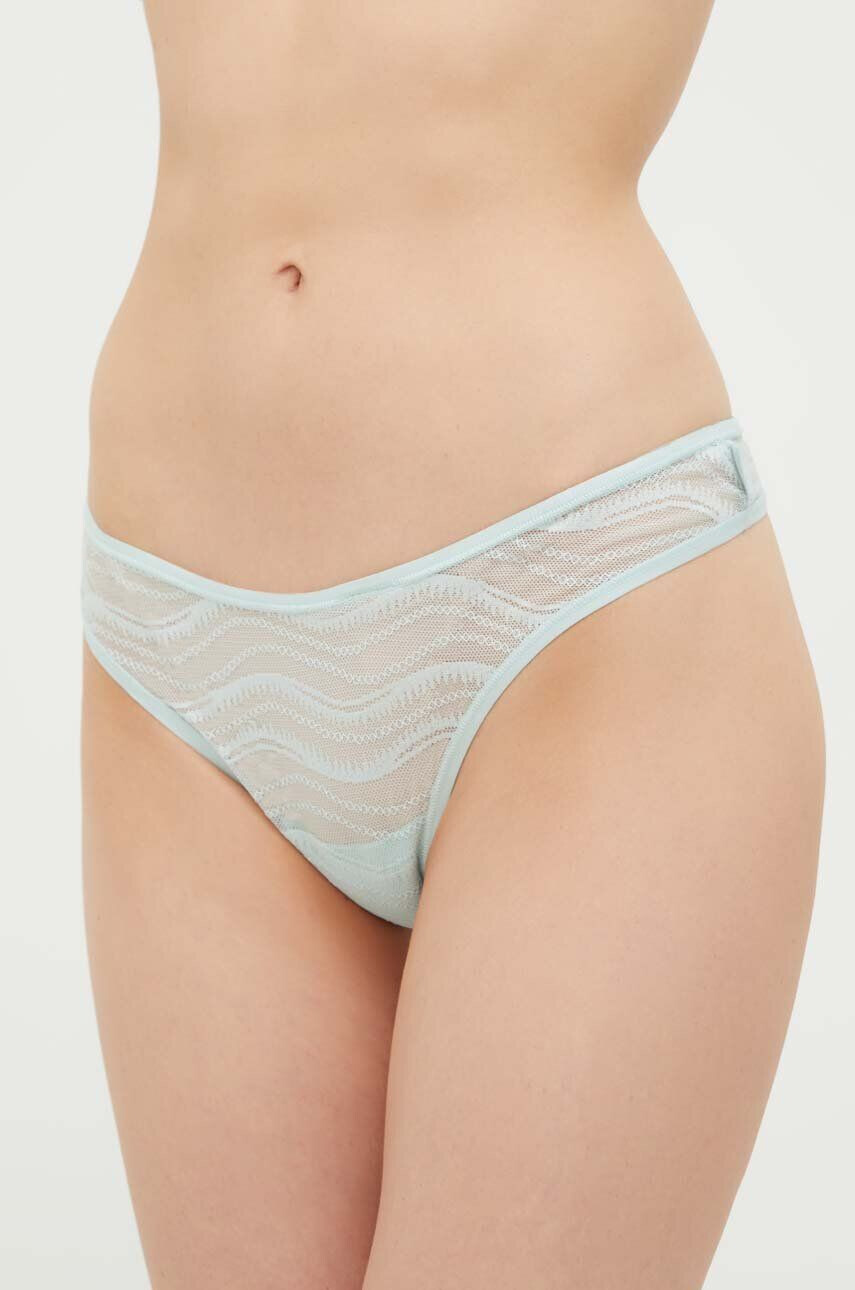 Calvin Klein Underwear tanga türkiz átlátszó - Pepit.hu