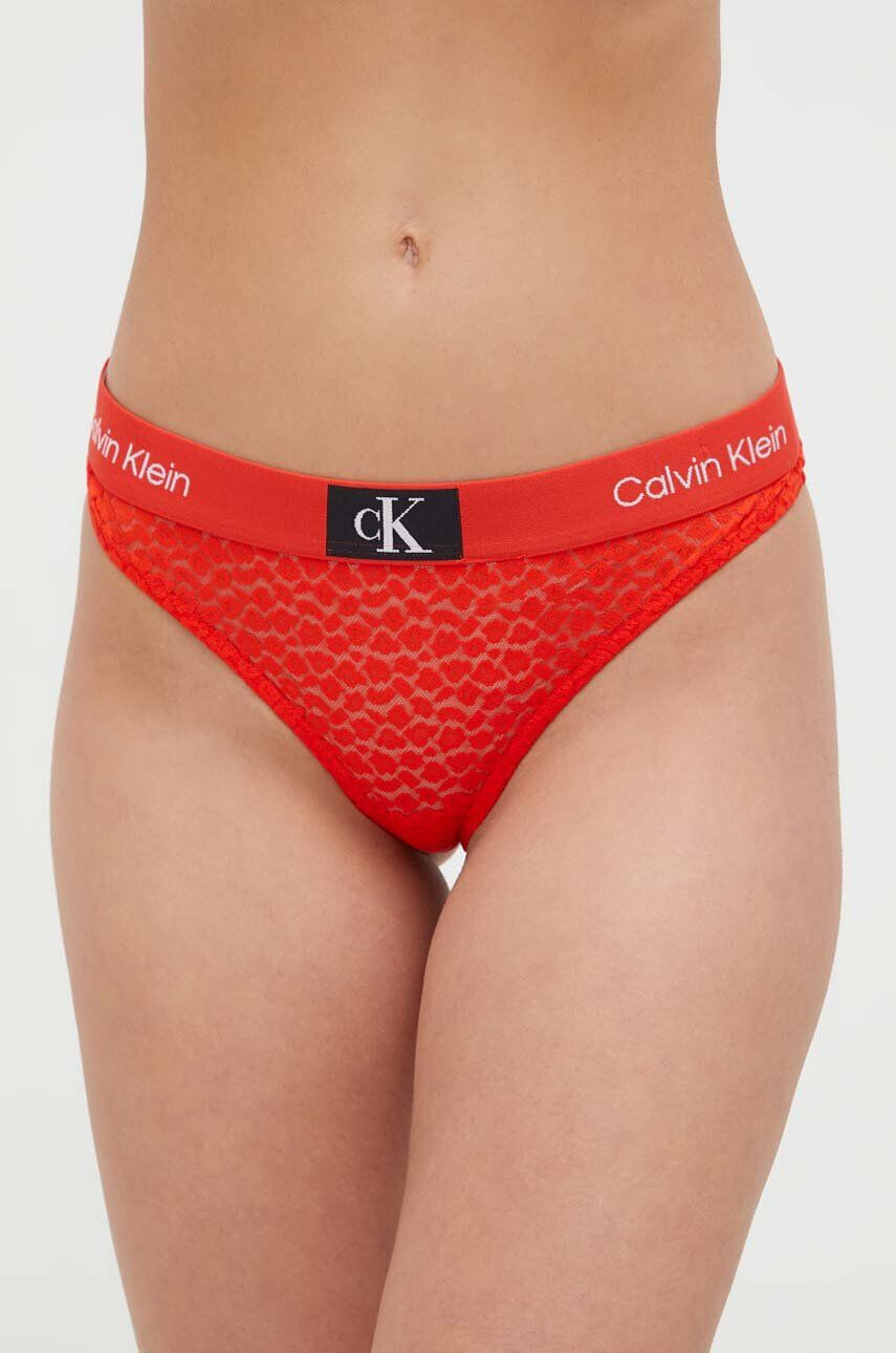 Calvin Klein Underwear tanga piros - Pepit.hu