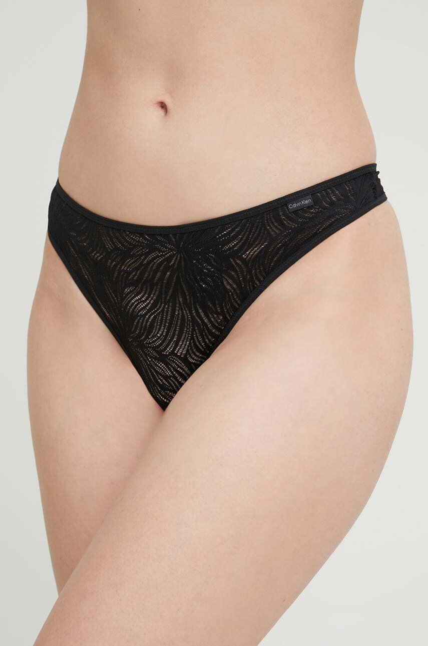 Calvin Klein Underwear tanga fekete - Pepit.hu