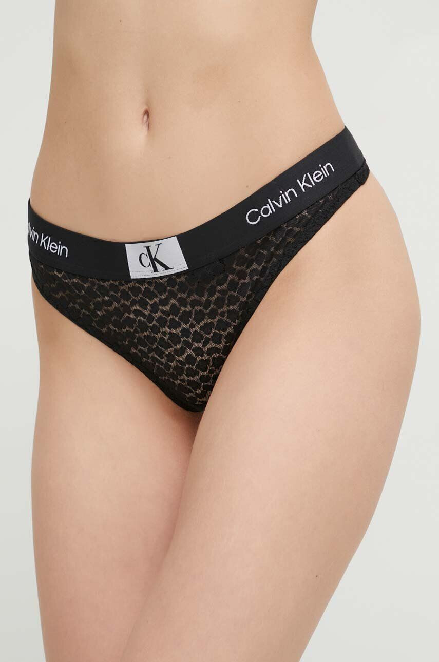 Calvin Klein Underwear tanga fekete - Pepit.hu