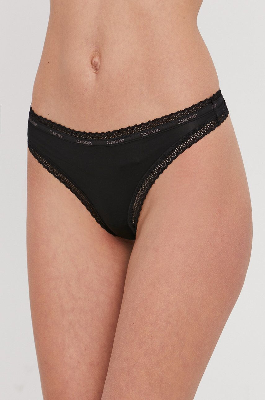 Calvin Klein Underwear tanga fekete - Pepit.hu