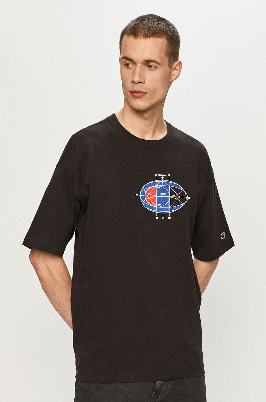 Champion t-shirt 214420 fekete - Pepit.hu