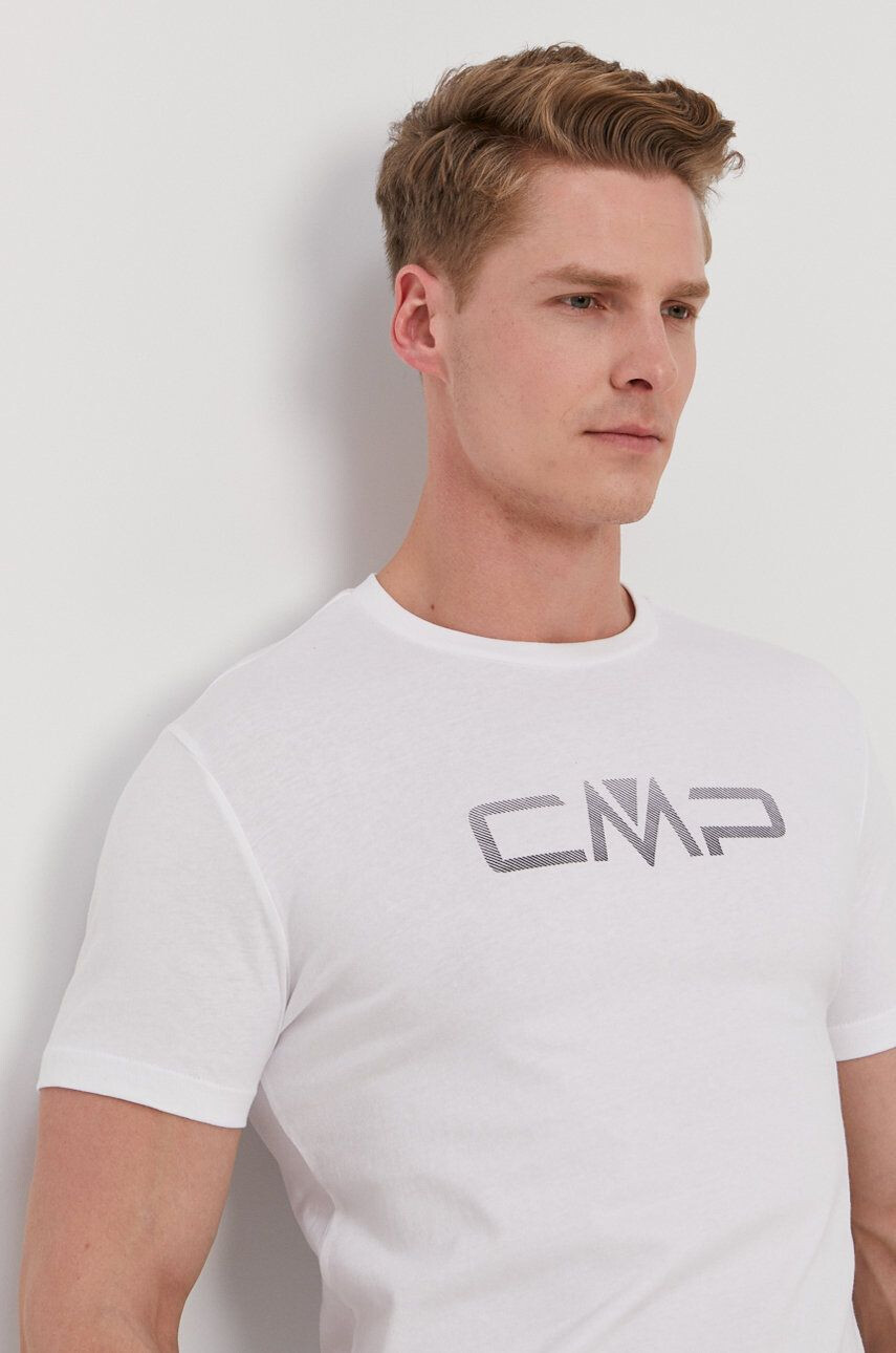 CMP t-shirt fehér nyomott mintás - Pepit.hu