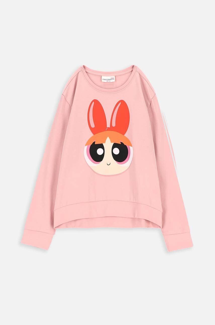 Coccodrillo gyerek felső x Girl Powerpuff rózsaszín nyomott mintás - Pepit.hu