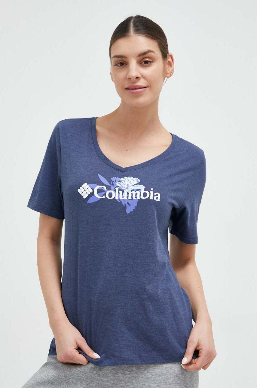 Columbia t-shirt női narancssárga - Pepit.hu