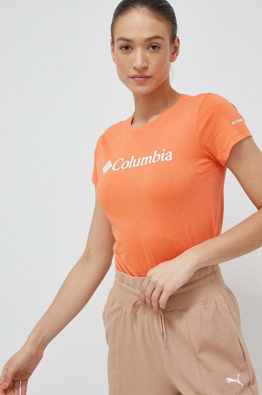 Columbia t-shirt női narancssárga - Pepit.hu