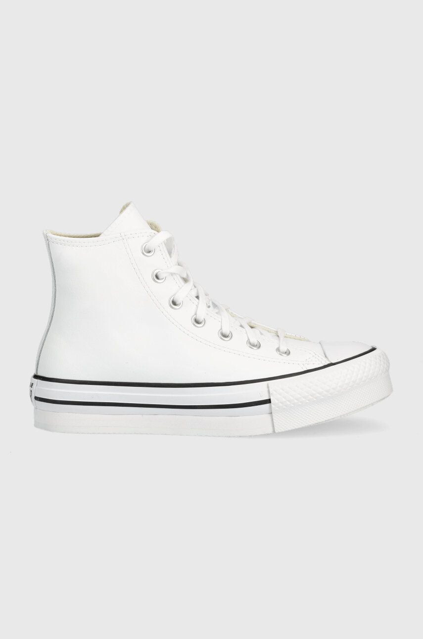 Converse gyerek bőr félcipő Chuck Taylor All Star Eva Lift fehér - Pepit.hu