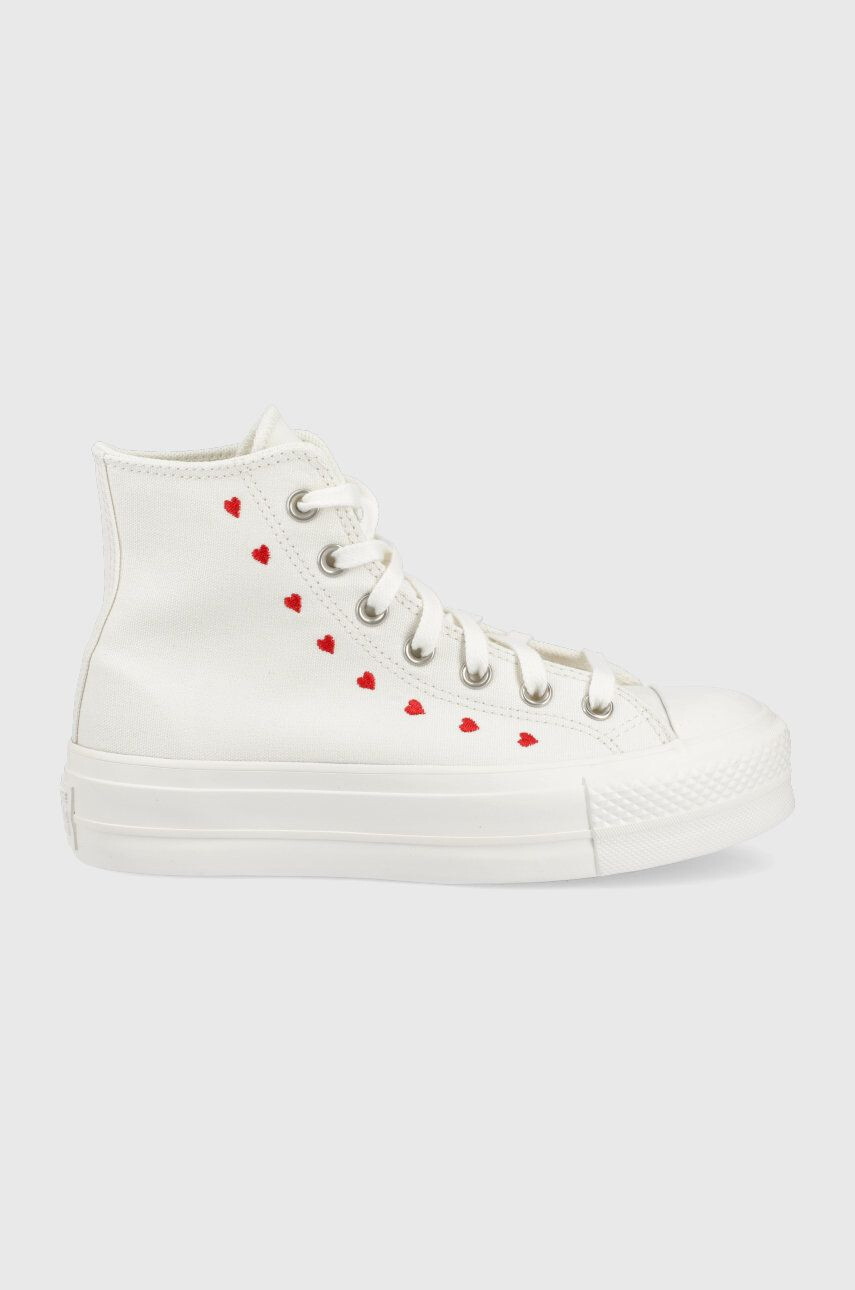 Converse sportcipő Chuck Taylor All Star Lift fehér női - Pepit.hu