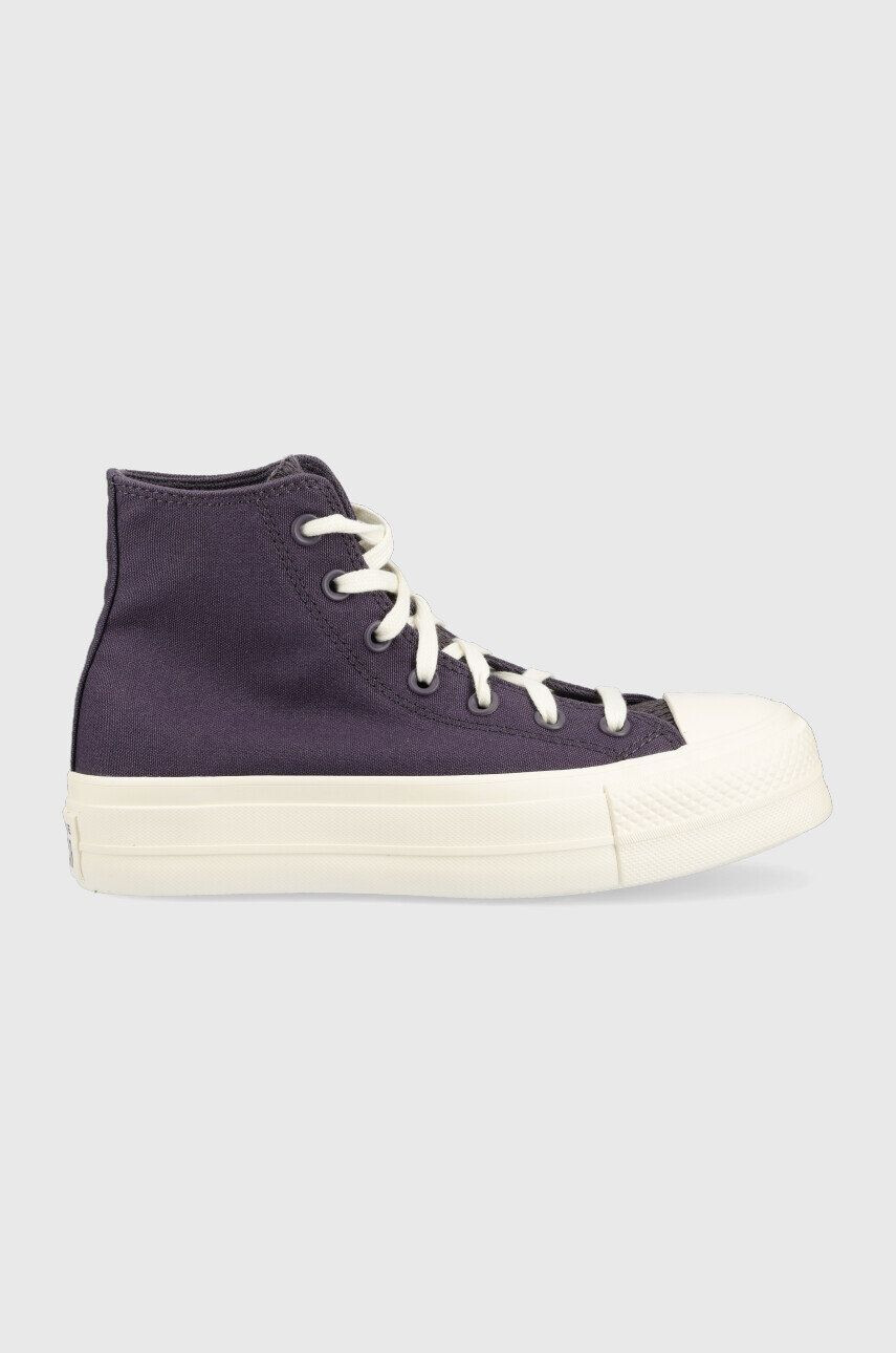 Converse sportcipő Chuck Taylor All Star Lift Desert lila női - Pepit.hu