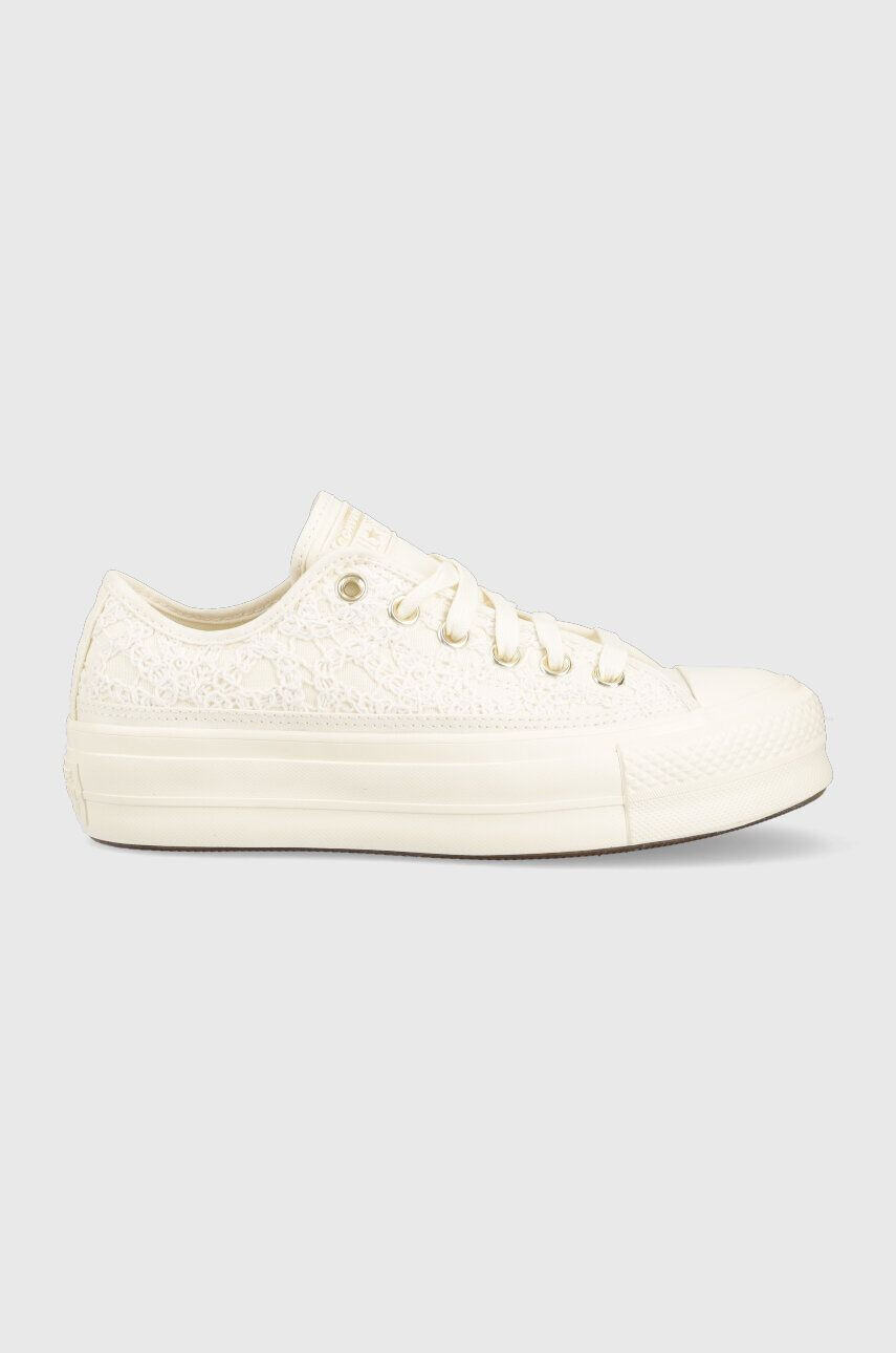 Converse sportcipő Chuck Taylor All Star Lift OX fehér női A05007C - Pepit.hu