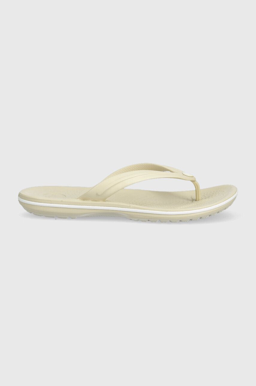 Crocs flip-flop Crocband Flip bézs női lapos talpú - Pepit.hu