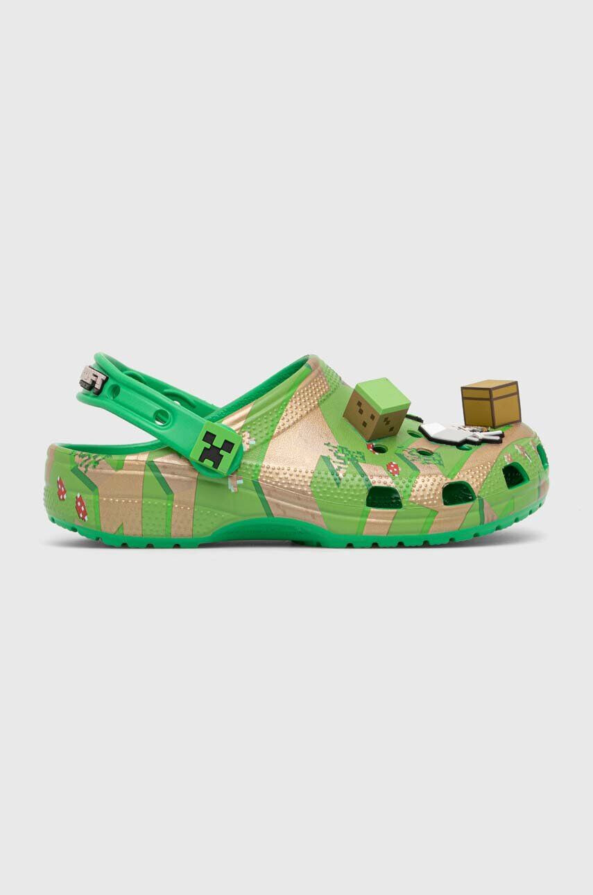 Crocs gyerek papucs MINECRAFT ELEVATED CLOG zöld - Pepit.hu