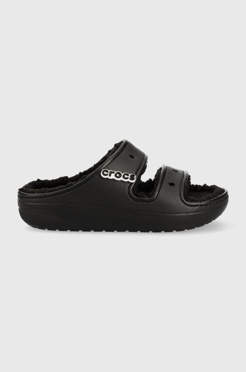 Crocs papucs Classic Cozzzy Sandal fekete 207446 - Pepit.hu