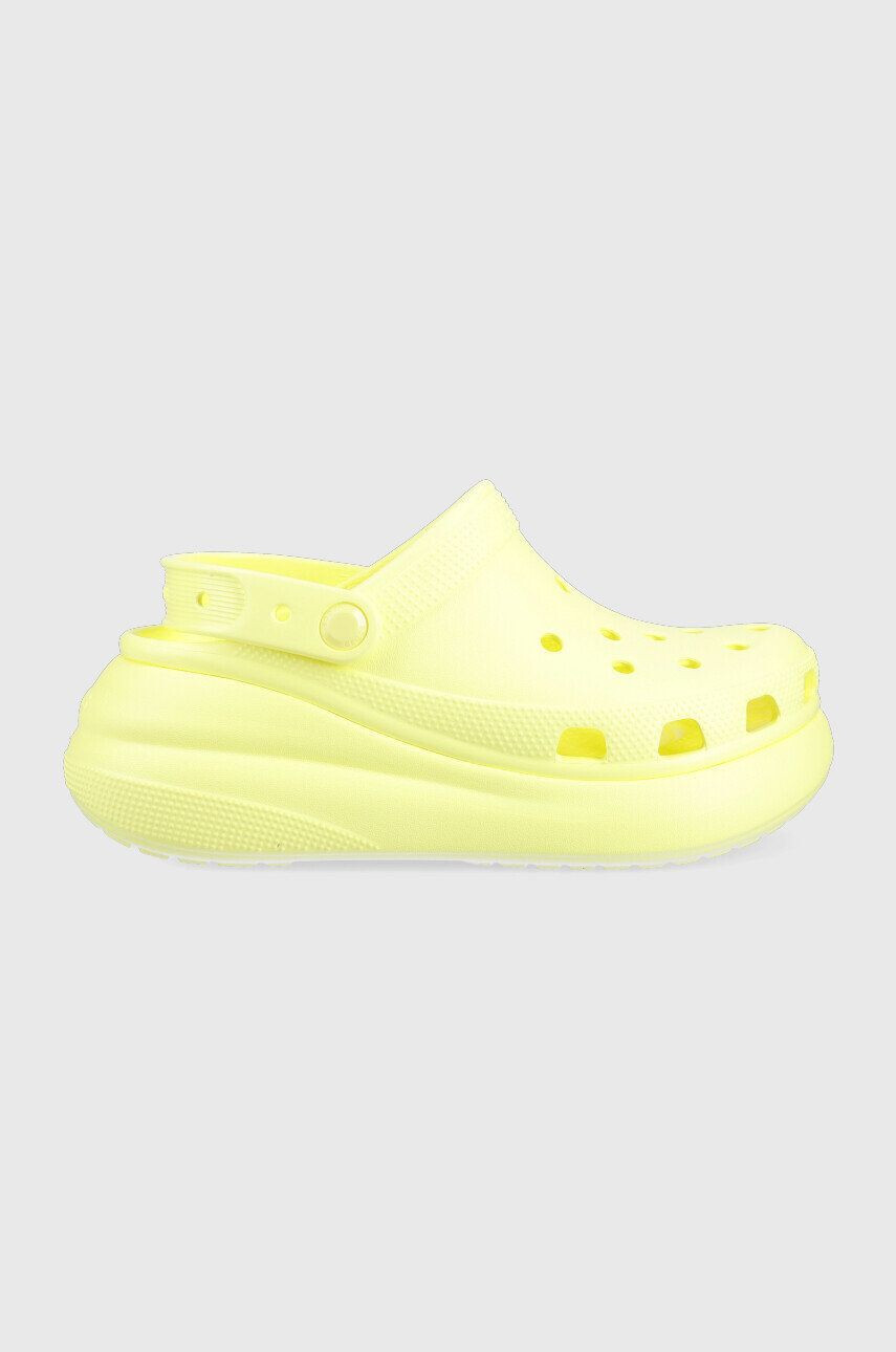 Crocs papucs Classic Crush Clog fekete női platformos 207521 - Pepit.hu