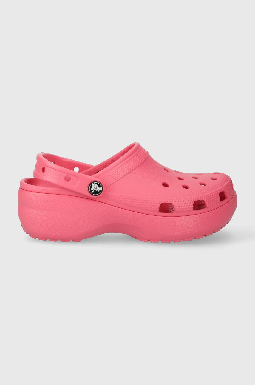 Crocs papucs Classic Platform Clog rózsaszín női platformos 206750 - Pepit.hu