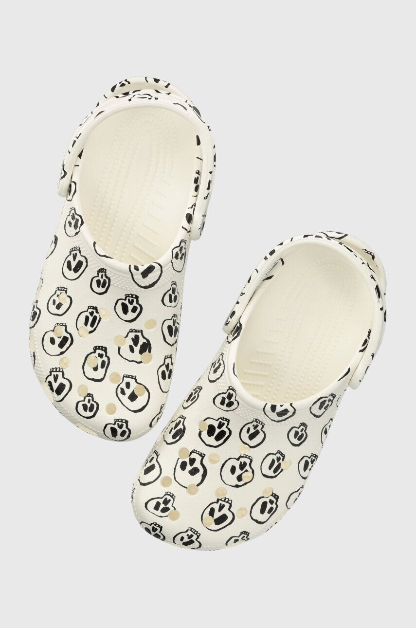 Crocs papucs Classic Skull Print Clog fehér női 208993 - Pepit.hu