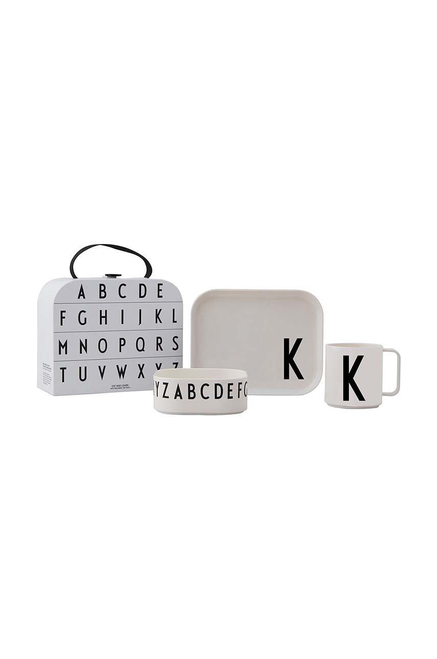 Design Letters gyerek reggeliző készlet Classics in a suitcase K 4 db - Pepit.hu