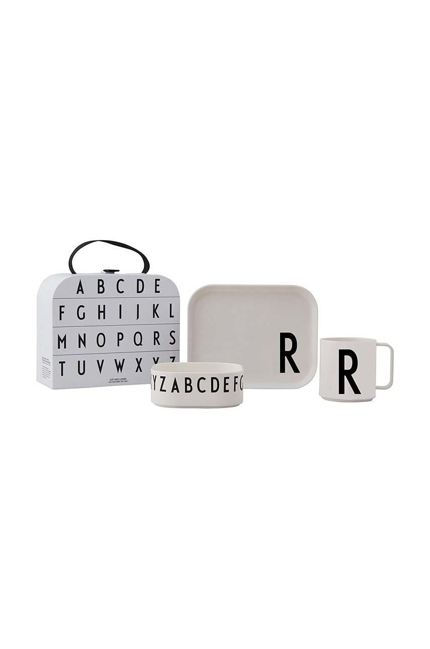 Design Letters gyerek reggeliző készlet Classics in a suitcase R 4 db - Pepit.hu