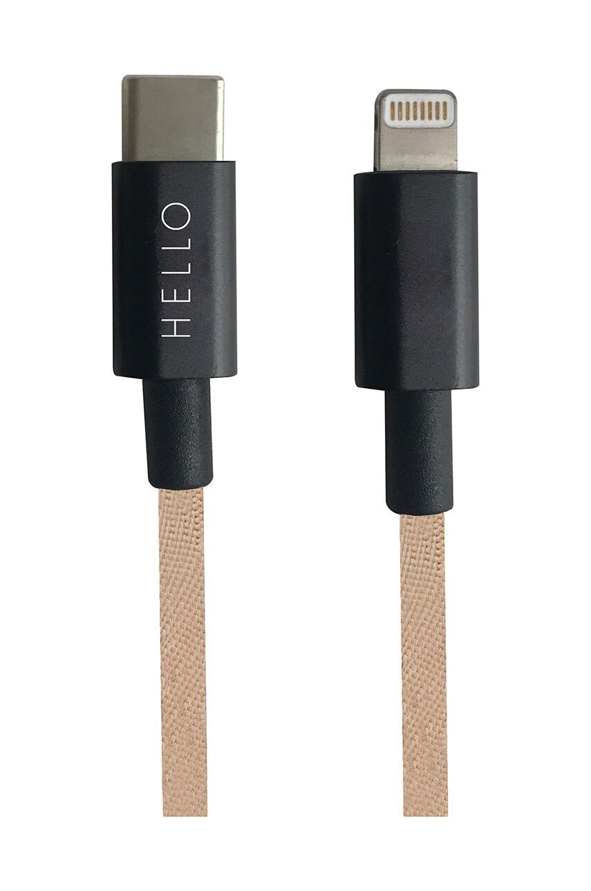 Design Letters töltő kábel USB-C Lightning 1 m - Pepit.hu