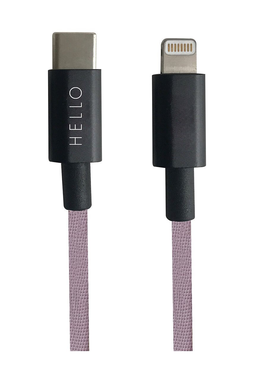 Design Letters töltő kábel USB-C Lightning 1m - Pepit.hu