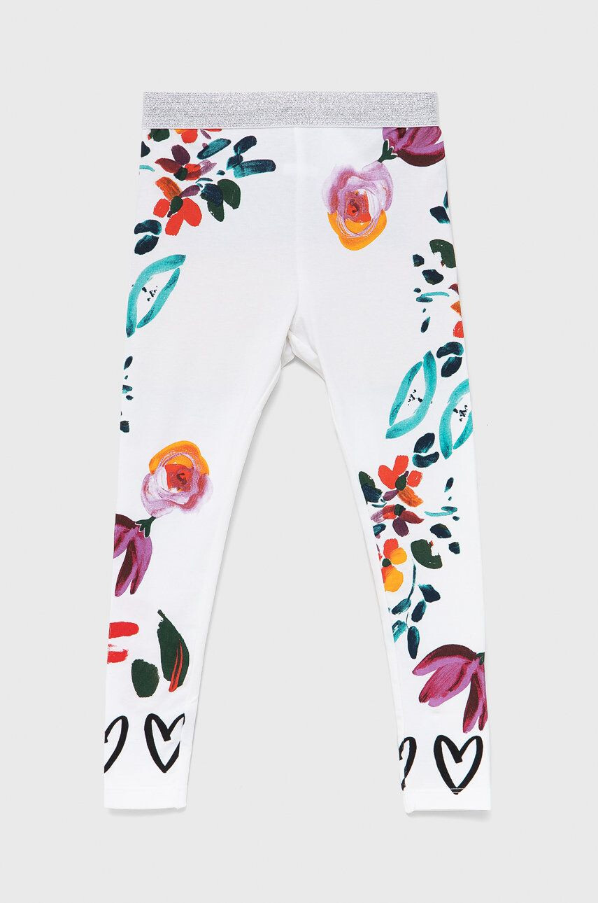 Desigual gyerek legging fehér mintás - Pepit.hu