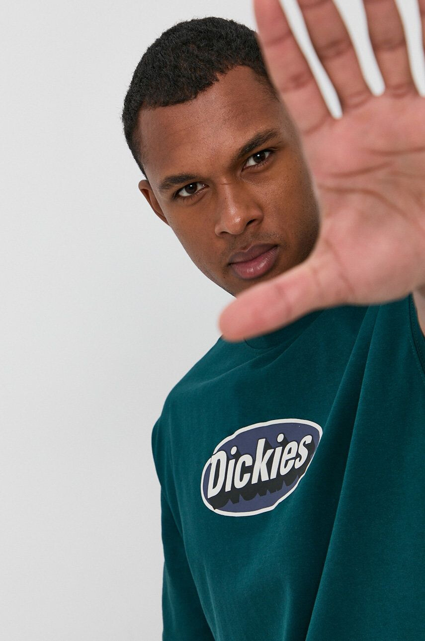 Dickies pamut póló zöld nyomott mintás - Pepit.hu