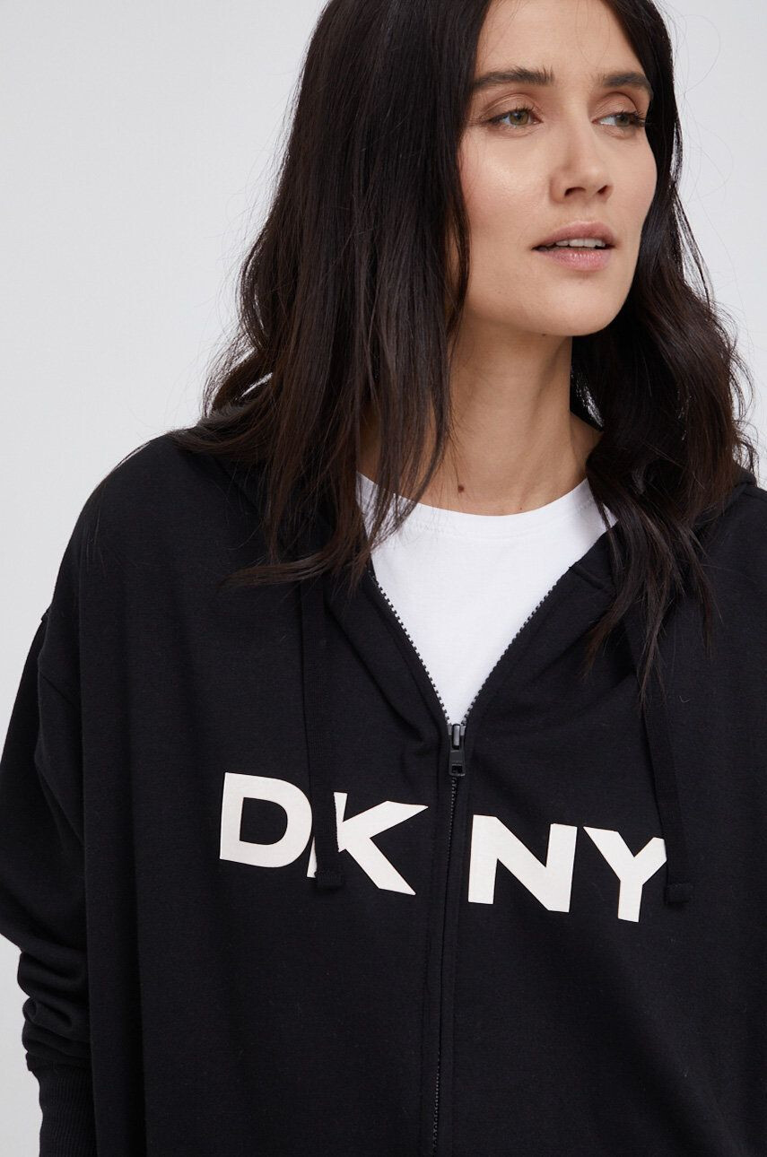 DKNY felső fekete női nyomott mintás - Pepit.hu