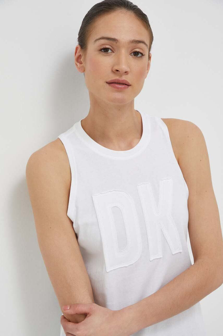 DKNY pamut top fehér - Pepit.hu