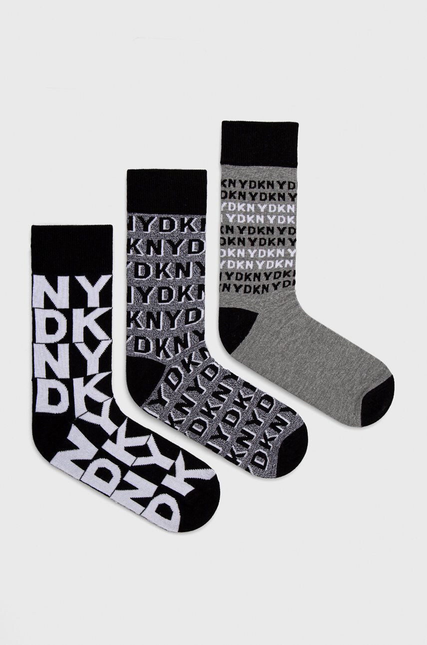 DKNY zokni (3-pack) fekete férfi - Pepit.hu